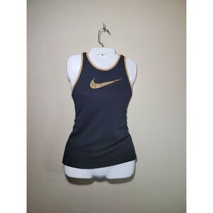 Nike Tank Top Gold Swoosh Size S